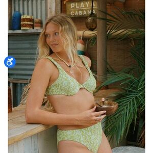 Dippin Daisys Seashore High Waist Cheeky Bikini Bottom